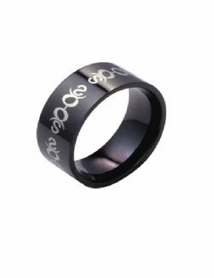 Free shipping--Stainless steel Titanium Color Band Ring