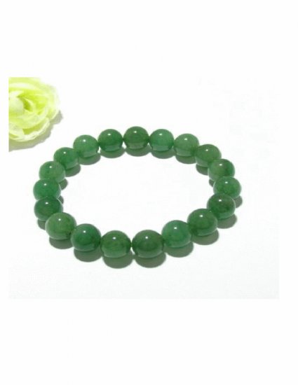 BCN-8012 Green Jade Beads Bracelet