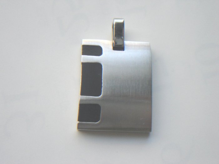 PHD-6003 2-Tone Stainless Steel Pendant With Chain