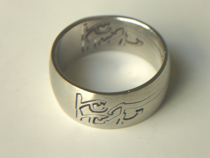 Free shipping--Stainless Steel Laser Cut Ring