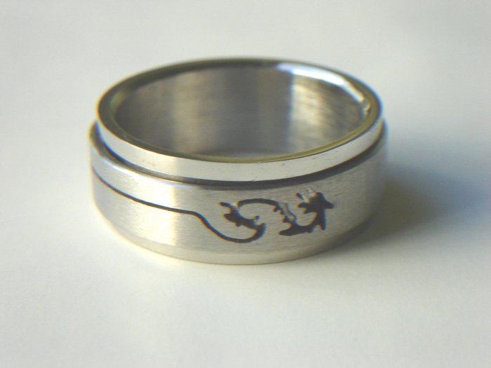 RHD-8063 Stainless Steel Laser Cut Spin Ring