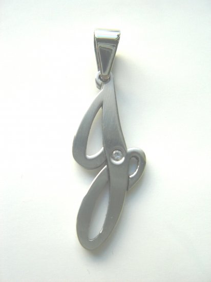PHD-6005 Stainless Steel & CZ Pendant With Chain