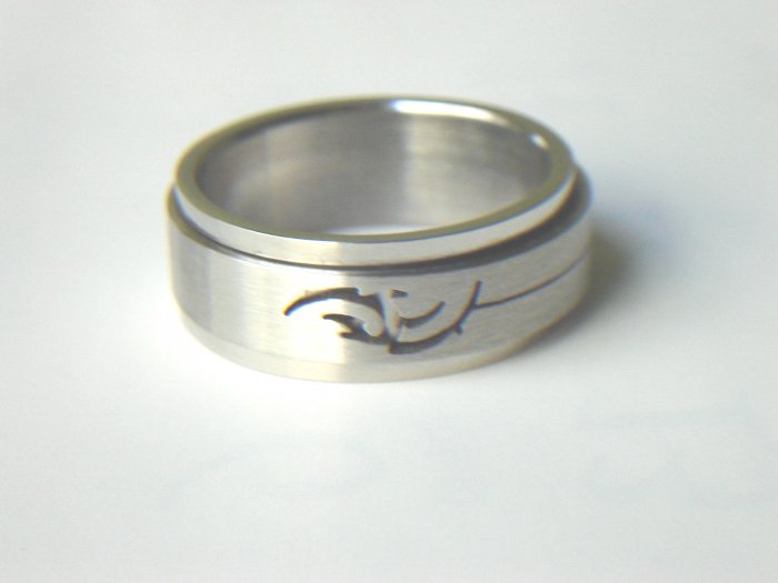 RHD-8035 Stainless Steel Laser Cut Spin Ring