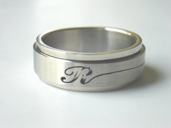 RHD-8033 Stainless Steel Laser Cut Spin Ring