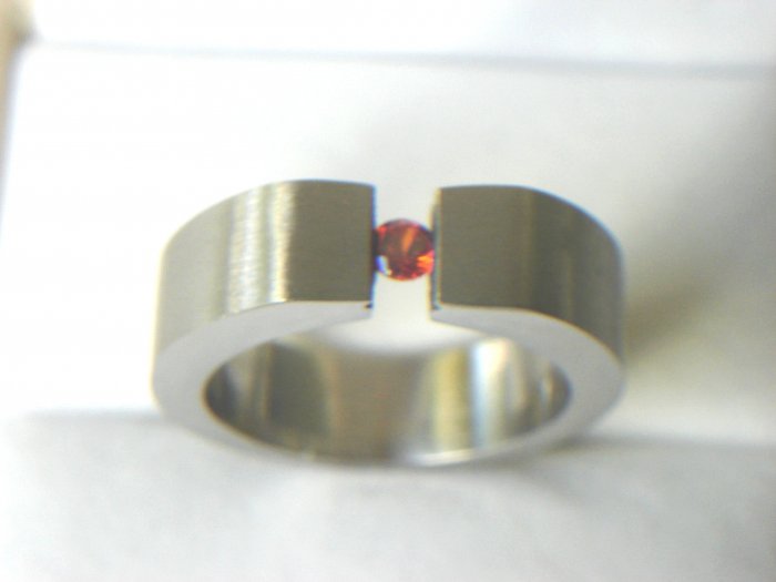 RHD-8039 Stainless Steel CZ Band Ring