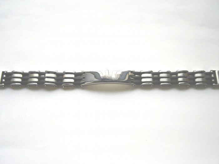 BHD-8011 Stainless Steel And Rubber Bracelet