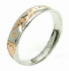 Free shipping---Gold-Plated Sterling Silver Ring