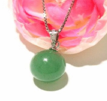 Free shipping---Sterling Silver, Jade Pendant