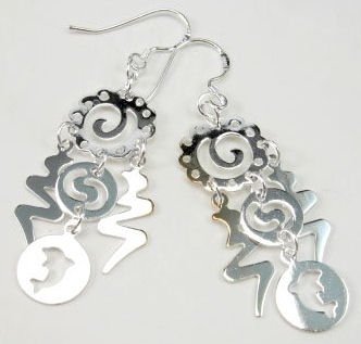 Free shipping--Sterling Silver Earrings