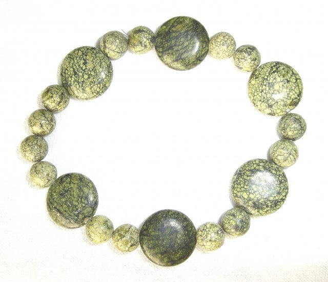 HDB-8002 Moss Jasper Stone Bracelet