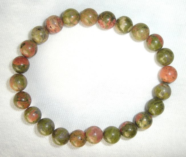 HDB-8005 Unakite Stone Bracelet