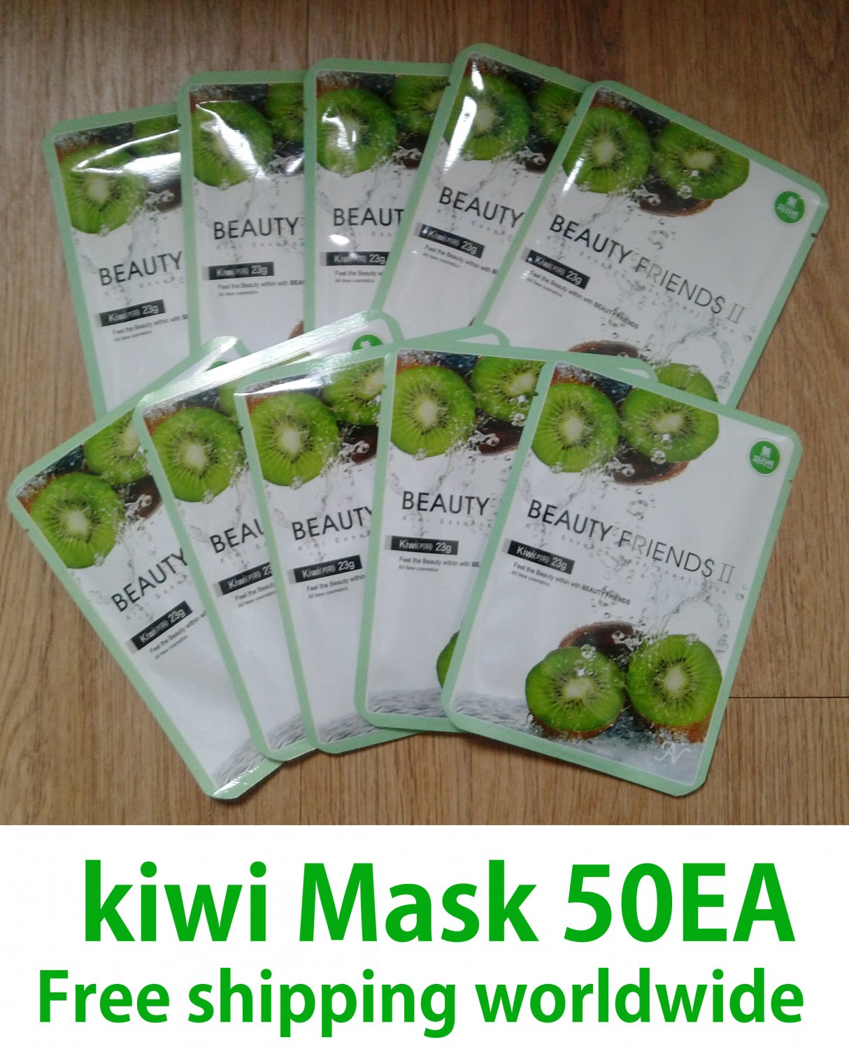 kiwi fruit mask sheet pack 10EAX5=50EA (Free shipping worldwide)