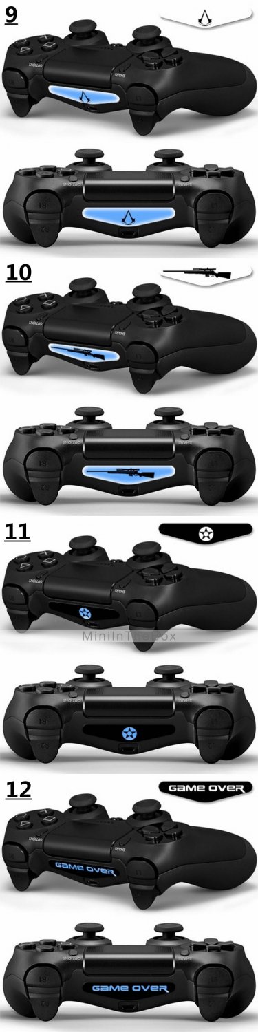 Cool Light Bar Sticker Decal Led For PlayStation 4 PS4 Controller FOR DualShock 4 4 choices