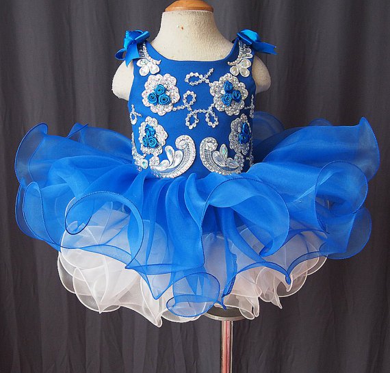 flower girl dress handmade 100% beadings N1508021401
