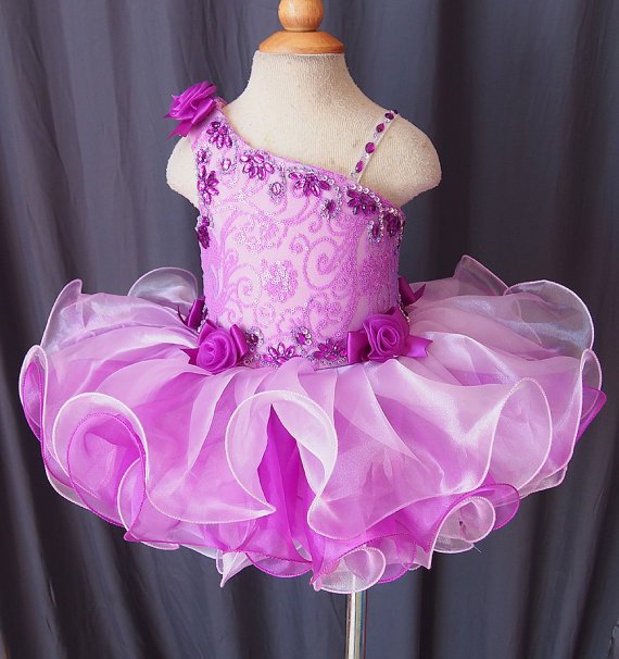 Lafinefashion wedding party gown flowers girl dress for 3-14Y