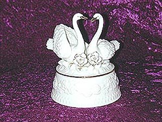 Porcelain Musical Swans