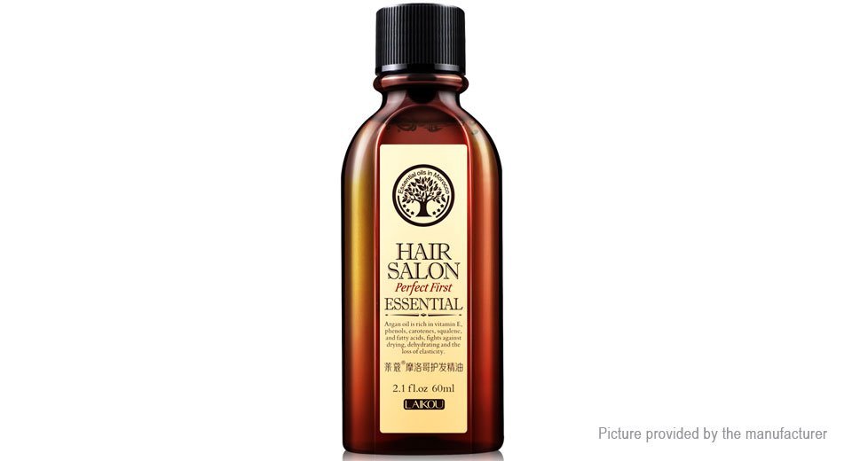 LAIKOU Moroccan Pure Argan Oil Hair Essence for Dry Scalp Hairs Treatment (60ml) - 5124800