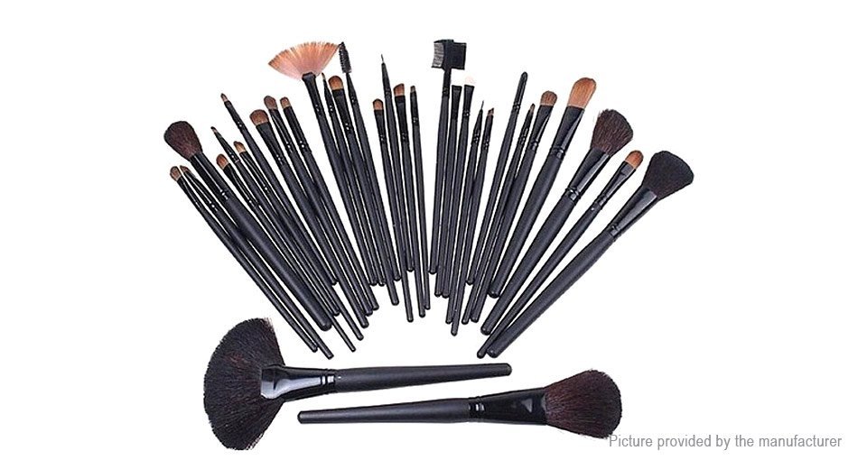 Nylon Hair Makeup Brushes Set (22 Pieces) w/ PU bag - 5124300