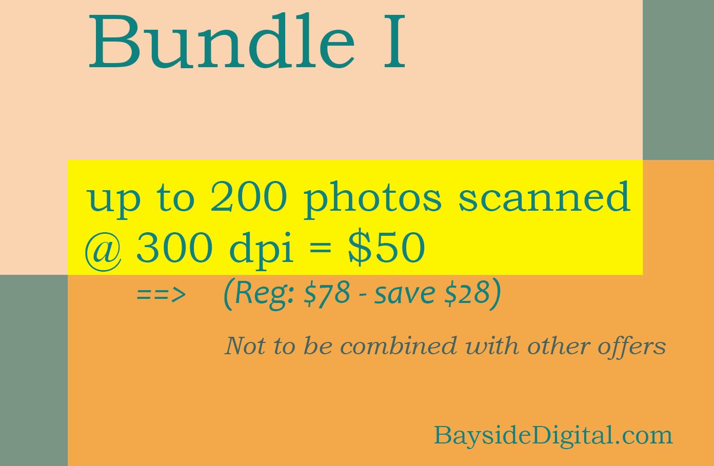 Scanning digitizing photos up to 200 photos scanned at 300 dpi special sale