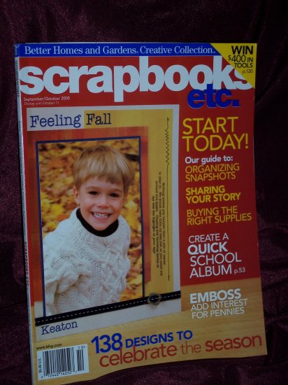 Scrapbooks etc. September/October 2005 from Better Homes & Gardens Creative Collection