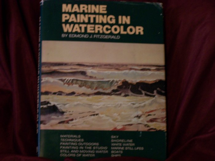 Marine Painting in Watercolor by Edmond J. Fitzgerald
