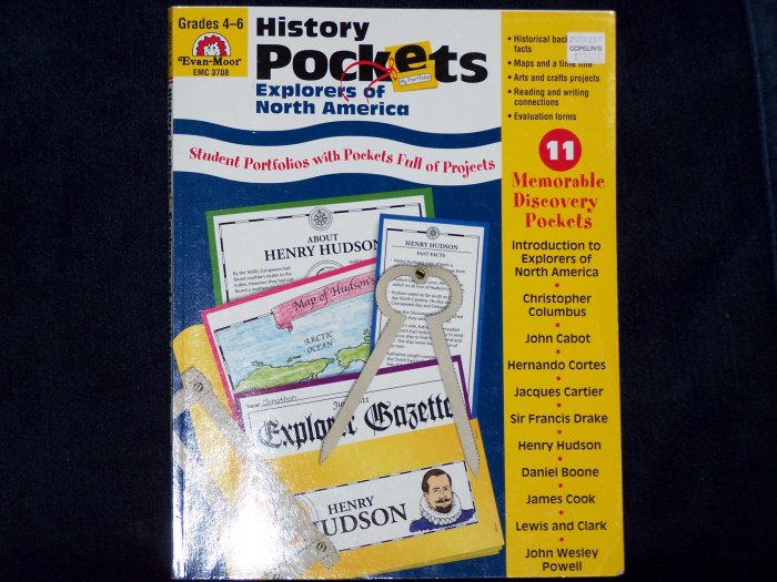 History Pockets: Explorers of North America by Evan-Moor-Grades 4-6