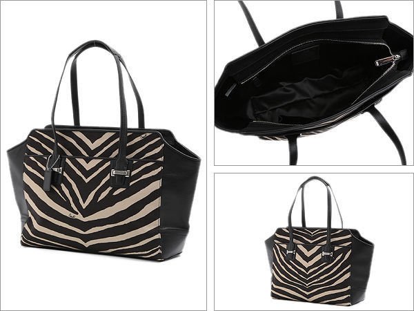 Authentic Genuine Coach Taylor Zebra Handbag (SILVER / BLACK /BLACK) Brand New