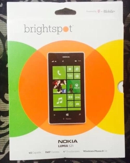 Nokia Lumia 521 TMobile No Contract Smartphone - Black Sealed