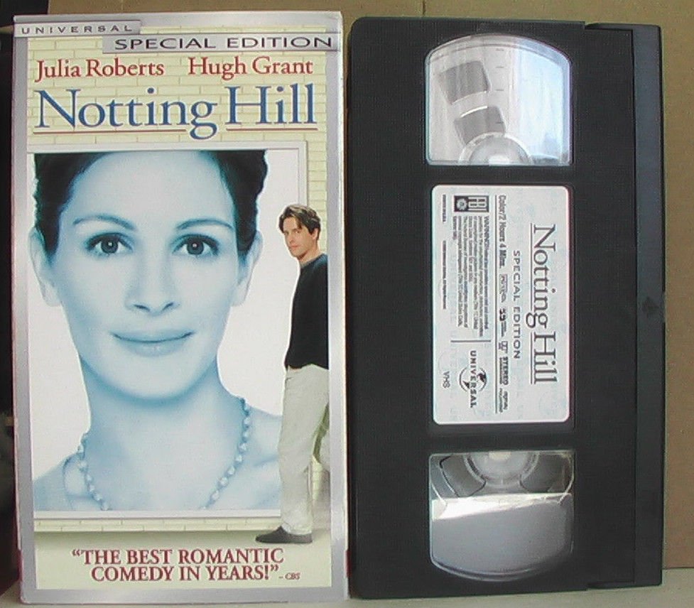 "NOTTING HILL" VHS, Julia Roberts Hugh Grant Alec Baldwin Emma Chambers