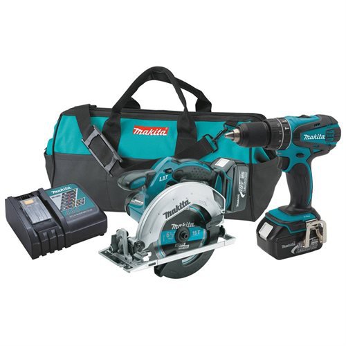 Makita XT250 LXT 18V Cordless Lithium-Ion 1/2 in. Hammer Drill Circular Saw