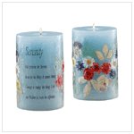 SERENITY SCENT/DRY FLOWER CANDLE 30452