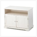 WHITE TV STAND CABINET 36673