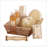 Ginger White Tea Set-basket 36403