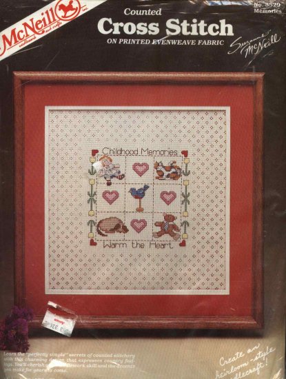 McNeill Counted Cross Stitch Kit Childhood Memories