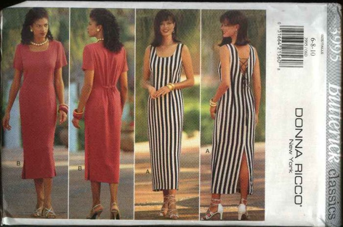 Butterick Sewing Pattern 3995 Misses Size 12-14-16 Easy Classic Straight Dresses