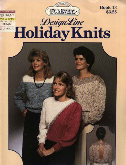 Design Line Holiday Knits #13 Three Misses Sweaters Knitted