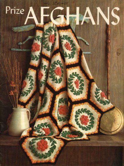 Prize Afghans Booklet Knitted Crocheted