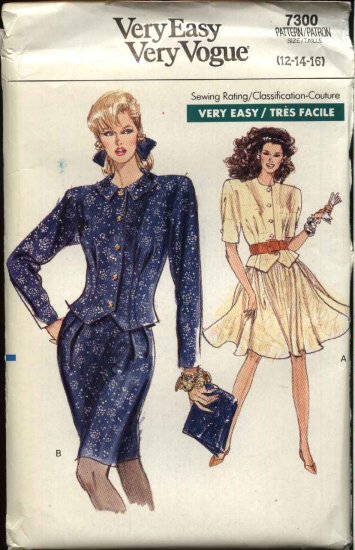 Vogue Sewing Pattern 7300 Misses Sizes 18-22 Easy Skirts Tops
