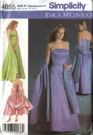 Evening Dress Patterns on Sewing Patterns Woman S Plus Size Patterns Formal Garments 7