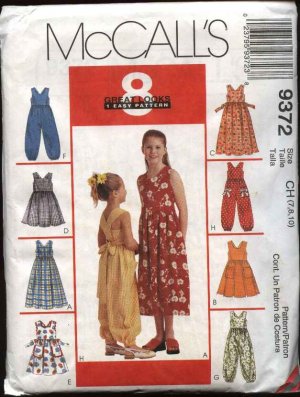 McCalls Sewing Pattern 3260 Girls Sundress Size 3 4 5 Uncut