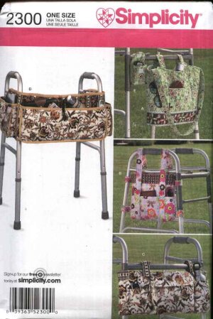 Simplicity Sewing Pattern 2300 Walker Accessories Bags Totes Phone ...