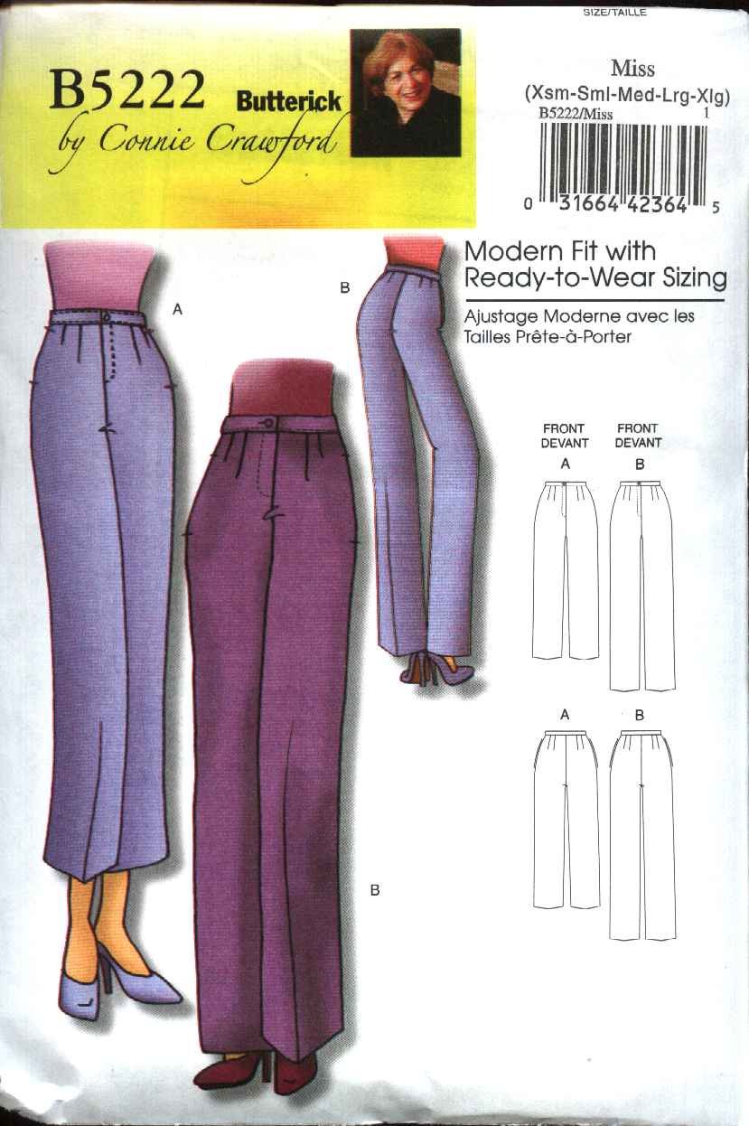 Butterick Sewing Pattern 5222 Women's Plus Size 18W44W Easy Classic