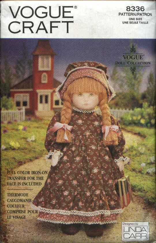 Vogue Sewing Pattern 8336 Linda Carr Doll Collection Early American