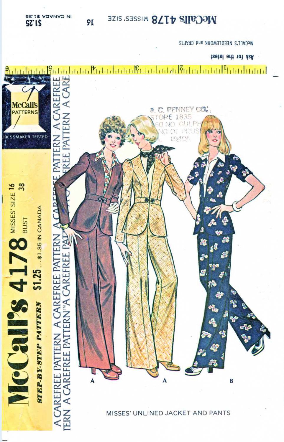 Mccalls Sewing Pattern M Misses Size Unlined Peplum Jacket