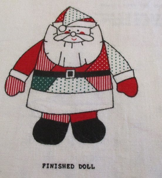 Moonwishes Stash Builders Crazy Patch Santa Doll Christmas MWCS#009
