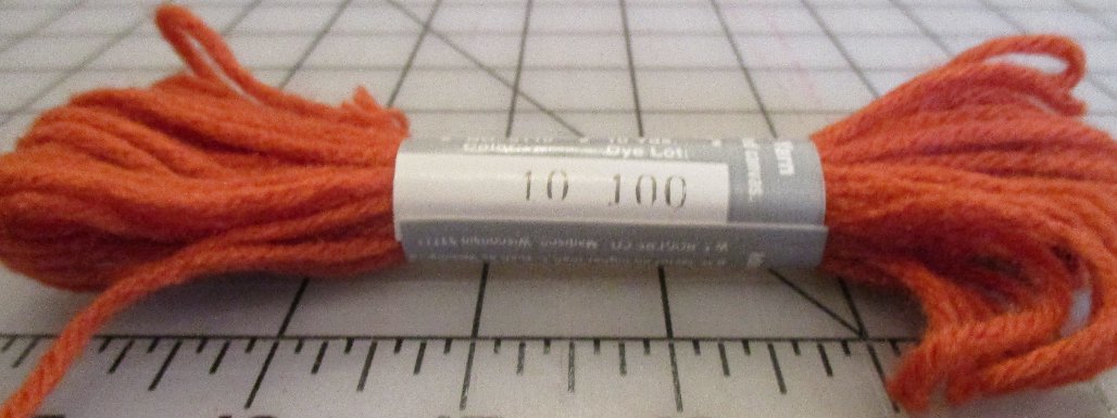 Pearl-Loft 4-Ply Spun Acrylic Yarn 10 Yards Lt Burnt Orange #10 Lot 100 Needlepoint Plastic Canvas
