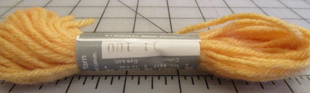 Pearl-Loft 4-Ply Spun Acrylic Yarn 10 Yards Light Orange #11 Lot 100 Needlepoint Plastic Canvas
