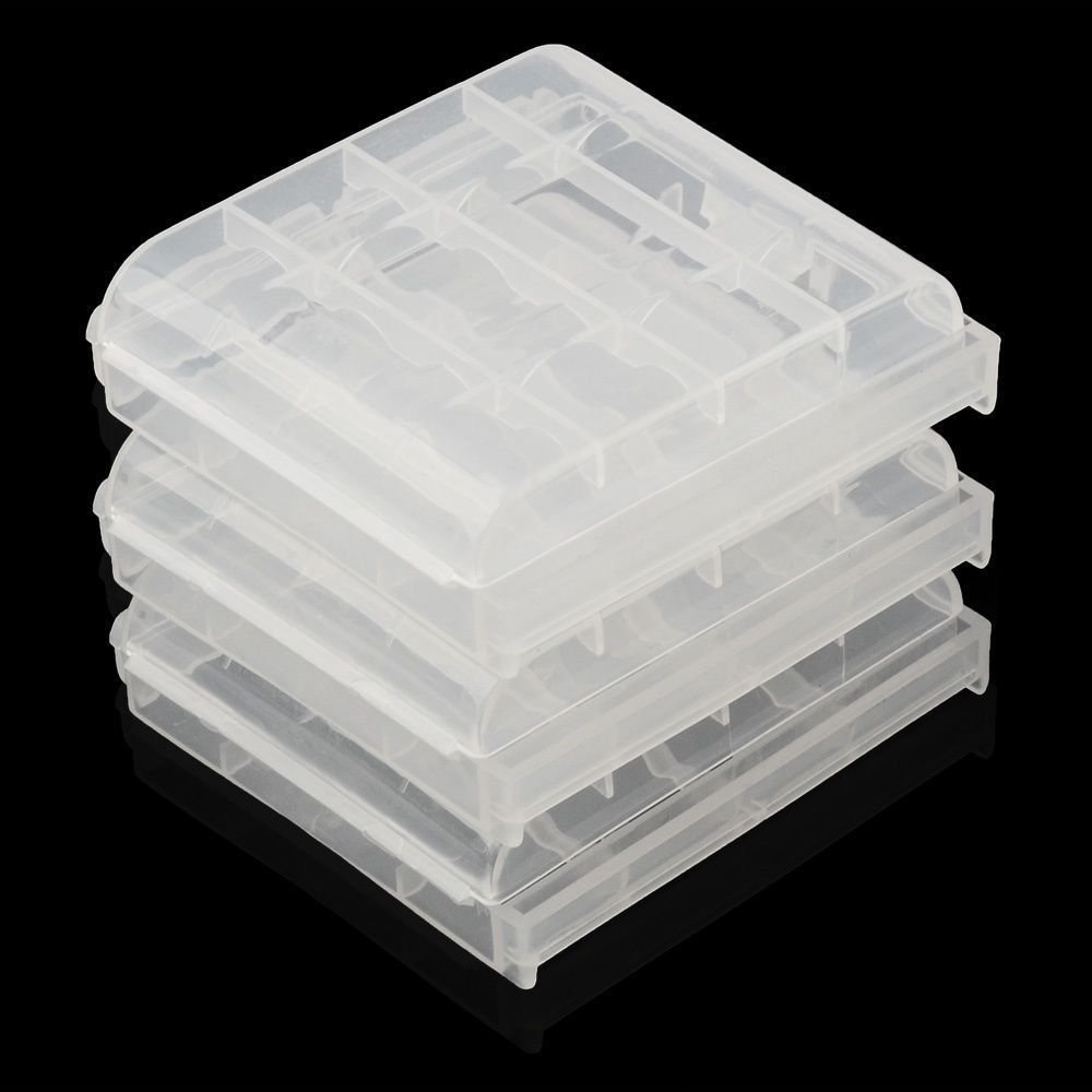 10 pcs 10X Hard Plastic Case Holder Storage Box for AA AAA Battery Batteries Box
