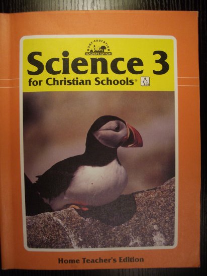 BJU Bob Jones Science 3 Home Teachers Edition TE 1995