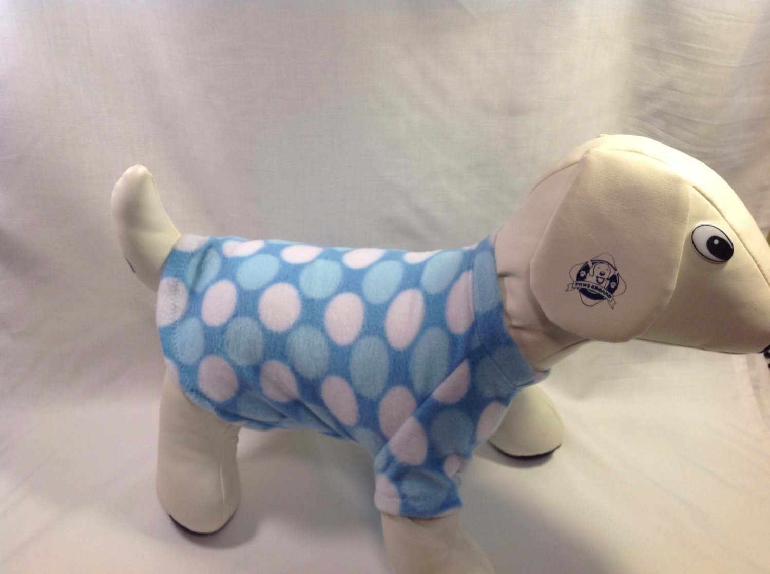 dog shirt SMALL blue dots dog shirts fleece sweater sweatshirt puppy